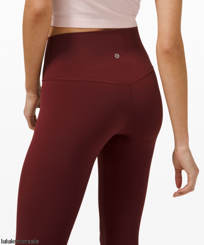 Lululemon Damen DELULU008 | Red Merlot Align Hochhaushose 25